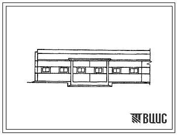 Фасады Типовой проект 807-122 Стационар на 15 мест для коров