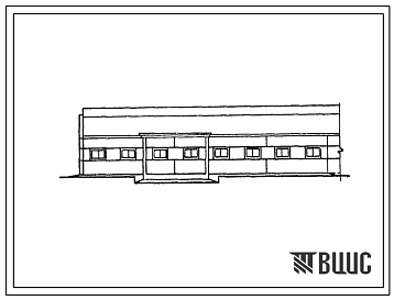 Фасады Типовой проект 807-123 Стационар на 20 мест для коров