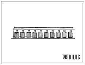 Фасады Типовой проект 705-1-84 Склад сухих минеральных удобрений емкостью 2300 т.