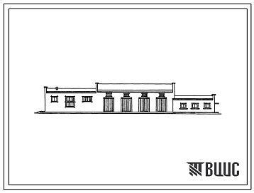 Фасады Типовой проект 705-1-85 Склад селитры и ядохимикатов емкостью 700 т со вспомогательными помещениями.