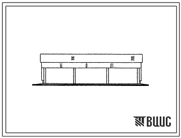 Фасады Типовой проект 817-202 Навес для сельскохозяйственной техники