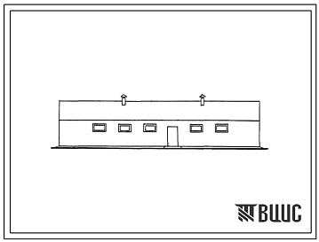 Фасады Типовой проект 807-10-17 Изолятор для лошадей на 16 мест. Стены кирпичные