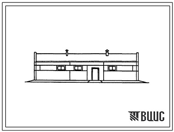 Фасады Типовой проект 807-10-16 Изолятор для лошадей на 10 мест. Стены панельные