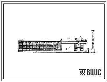Фасады Типовой проект 4-11-82 Межлесхозня механизированная шишкосушилка с хранением при ней.