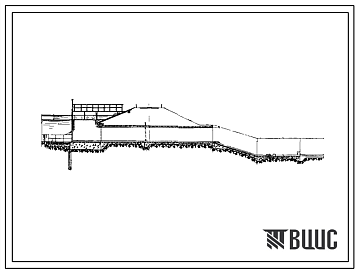 Фасады Типовой проект 413-9 Щитовой паводковый водосброс закрытого типа из сборномонолитного железобетона на расходы 40, 80, 120 и 180 м3/сек напор 4 м, без перепада и с перепадом в 1,2 и 3 м.