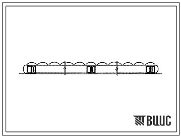 Фасады Типовой проект 810-77 Блочная пленочная теплица площадью 1 га облегченных конструкций заводского изготовления