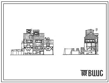 Фасады Типовой проект 812-23 Цех для очистки семян производительностью 5 т/час на базе зернорисоочистительного агрегата ЗАР-5.