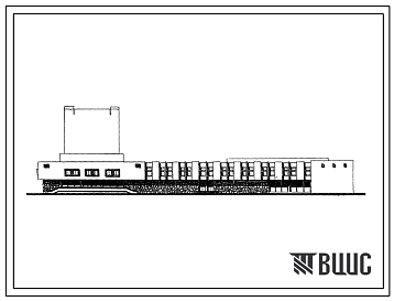 Фасады Типовой проект 264-12-126с Городской дом культуры с злом на 500 мест, для строительства в районах с сейсмичностью 7-8 баллов