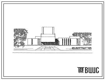 Фасады Типовой проект 264-12-149 Городской дом культуры с залом на 500 мест.
