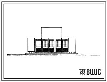 Фасады Типовой проект 264-12-59/74 Городской дом культуры с залом на 500 мест.