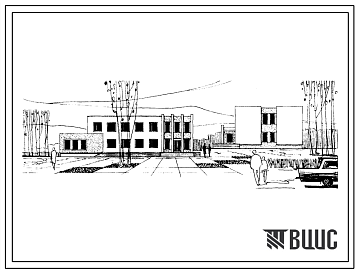 Фасады Типовой проект 264-20-21 Сельский совет с отделением связи для поселка на 2000 жителей. Для строительства в Белорусской ССР. Расчетная наружная температура -25 0С.