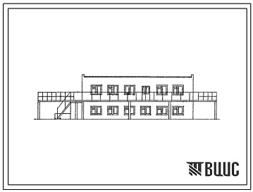 Фасады Типовой проект 415-9-4/71 Приемная лаборатория с установкой двух пробоотборников типа А1-VII2-А для хлебоприемных пунктов