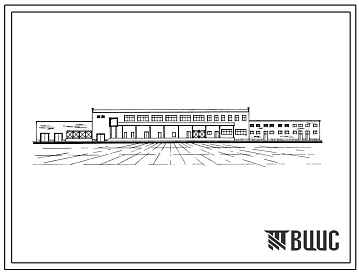 Фасады Типовой проект 412-2-26 Городской молочный завод мощностью 50 т переработки молока в смену