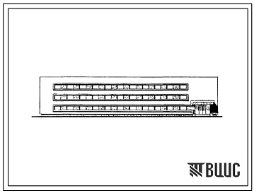 Фасады Типовой проект 506-73 Здание длительного ожидания на 105 авиапассажиров.