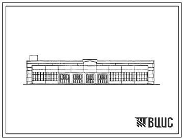 Фасады Типовой проект 507-11/70 База на 300 дорожных и уборочных машин с открытой стоянкой.