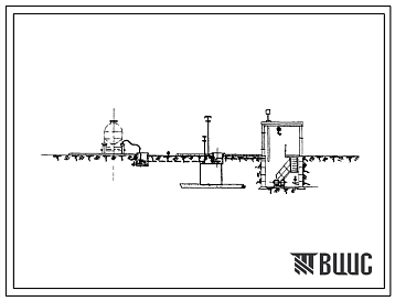 Фасады Типовой проект 903-2-4 Установка для приема и ввода жидких присадок в мазут с тремя подземными металлическими резервуарами емкостью по 25м3 (при железнодорожном сливе) и 5 м3 (при сливе из автоцистерн).