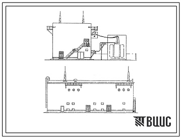 Фасады Типовой проект 407-3-157 Закрытая подстанция 110/6-10кв мощностью до 126тыс.ква без выключателей на стороне высшего напряжения с открытой установкой трансформаторов.