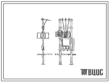 Фасады Типовой проект 407-3-4 Унифицированная понижающая трансформаторная подстанция напряжением 6-10/0,4 кв, мощностью до 100 ква, на железобетонных опорах.