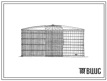 Фасады Типовой проект 700-8 Тепловая изоляция вертикального стального резервуара емкостью 20000 м.куб..