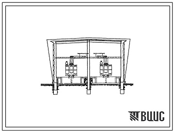 Фасады Типовой проект 407-3-56 Трансформаторная подстанция на два трансформатора мощностью до 630 ква.