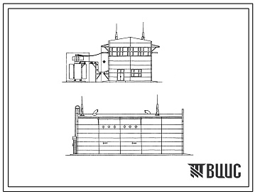 Фасады Типовой проект 407-3-124 Закрытая подстанция 110/6-10 кв мощностью до 126 тыс. ква без выключателей на стороне высшего напряжения с открытой установкой трансформаторов.