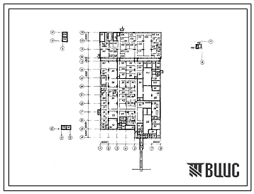 Фасады Типовой проект В-II-225-34.86 Заглубленное здание вспомогательного назначения, (убежище на 225 человек, размеры убежища 73,9м на 42м, режимы вентиляции 1,2).