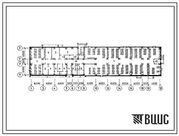 Фасады Типовой проект П-4-600(232-2-70.83) Помещения в подвале учебного и общественно-бытового корпуса сельскохозяйственного техникума на 1440 учащихся, (убежище на 600 человек, размеры убежища 63м на 15м, режимы вентиляции 1,2).