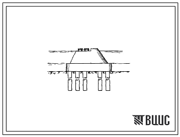 Фасады Типовой проект 411-1-3 Железобетонные опоры наплавных сооружений на лесосплаве. Русловые опоры.