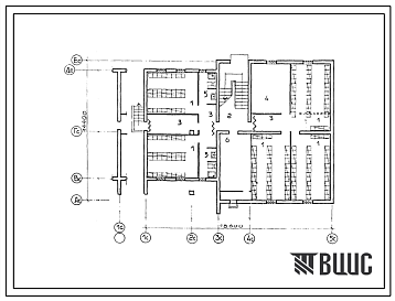 Фасады Типовой проект П-2-230(17-0111с.13.87) Подсобные помещения подвала 2-этажной 6-квартирной торцовой блок-секции Т-2.2.1 со стенами из крупных легкобетонных блоков, (убежище на 230 человек, размеры убежища 18,6м на 14,4м, режимы вентиляции 1,2,3).