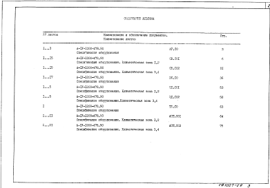 Состав фльбома. Типовой проект А-IV-1200-478.90Альбом 8 часть 1 СО Спецификации оборудования АР, ОВ, ВК, ЭД, ТХ, АПТ. Часть 2 СО Спецификации оборудования ЭО, ЭМ, СС,СС1,СС2, АОВ, АВК