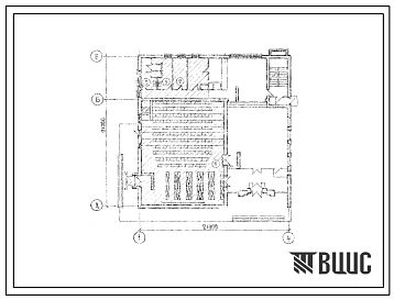 Фасады Типовой проект Б-3-260(264-13-76) Двойное использование первого этажа кинотеатра на 200 мест с фойе со стенами из кирпича, (убежище на 260 человек, размеры убежища 21м на 21м, режимы вентиляции 1,2,3).