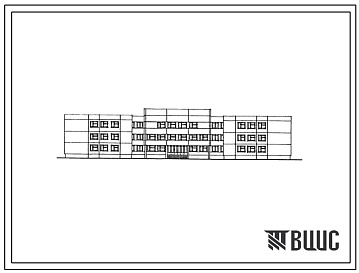 Фасады Типовой проект 221-1-554с.87 Школа на 33 класса (1266 учащихся) в конструкциях серии 1.090.1-2с