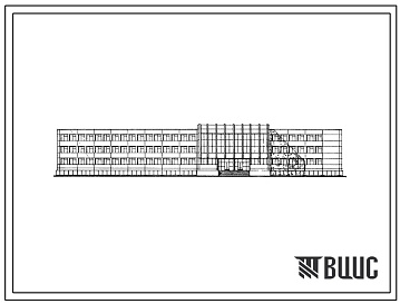 Фасады Типовой проект 222-1-195м Средняя школа на 20 классов (784 учащихся) для строительства районе с вечномерзлыми грунтами