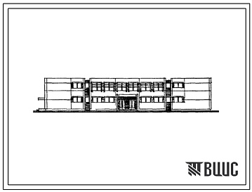 Фасады Типовой проект 222-1-257с Неполная средняя школа на 8 классов (320 учащихся).