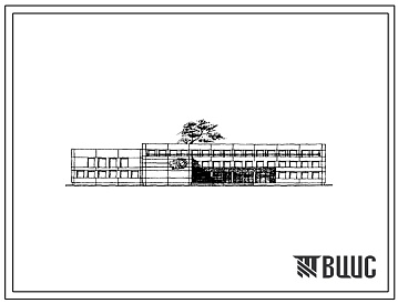 Фасады Типовой проект 222-1-365с Средняя школа на 20 классов (784 учащихся). Для строительства в 4Б и 4В климатических подрайонах Азербайджанской ССР сейсмичностью 7 и 8 баллов