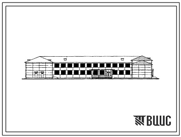 Фасады Типовой проект 222-1-75с Универсальная общеобразовательная школа на 12 классных помещений (480-536 учащихся). Для строительства в III и IV строительно-климатических зонах, в районах с сейсмичностью 7, 8 и 9 баллов. (Для 5 проектно-строительнольной зоны).
