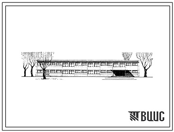 Фасады Типовой проект 222-9-69сп Учебный блок на 320 учащихся в конструкциях серии ИИС-04.