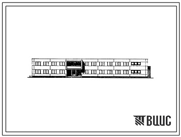 Фасады Типовой проект 222-9-78с Интернат (спальный корпус) на 120 мест.