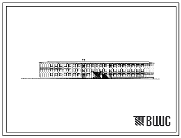 Фасады Типовой проект 223-1-164/75 Средняя школа на 12 классов (464 учащихся).