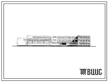 Фасады Типовой проект 224-1-230с Общеобразовательная школа на 30 классов (1176 учащихся)