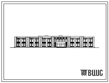 Фасады Типовой проект 224-1-464с.86 Средняя школа на 11 классов (417 учащихся). Для сельского строительства