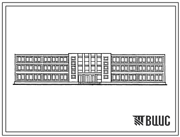 Фасады Типовой проект 224-1-489с.86 Средняя школа на 13 классов (504 учащихся)