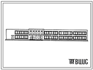 Фасады Типовой проект 224-1-509с.86 Неполная средняя школа на 9 классов (360 учащихся)