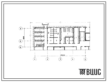 Фасады Типовой проект Б-3-200(272-14-13с) Приспособление помещений 1 этажа под ПРУ рыночного павильона торговой площадью 600 кв.метров, (убежище на 200 человек, размеры убежища 24м на 9м, режимы вентиляции 1,2,3).