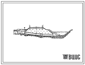Фасады Типовой проект 820-50 Устьевые сопрягающие сооружения из сборного железобетона (с переездом) на расходы от 0,9 до 6,5 м3/сек