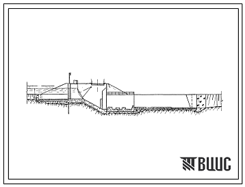 Фасады Типовой проект 820-59 Водосброс паводковый из монолитного железобетона с сегментными затворами на расход 160 м3/сек, напор 4,5 м и перепад 3 м