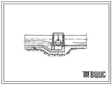 Фасады Типовой проект 820-131 Донный водораспределитель-автомат для трапецеидальных каналов при уклонах больше критического.