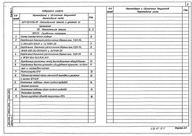 Состав фльбома. Типовой проект 407-03-619м.91Альбом 1 Пояснительная записка. Справочные материалы.