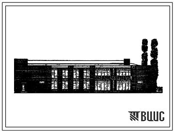Фасады Типовой проект 264-12-214с Сельский клуб с залом на 400 мест