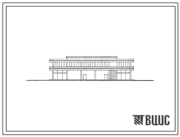 Фасады Типовой проект 264-12-27с Клуб на 200 мест с административными помещениями.